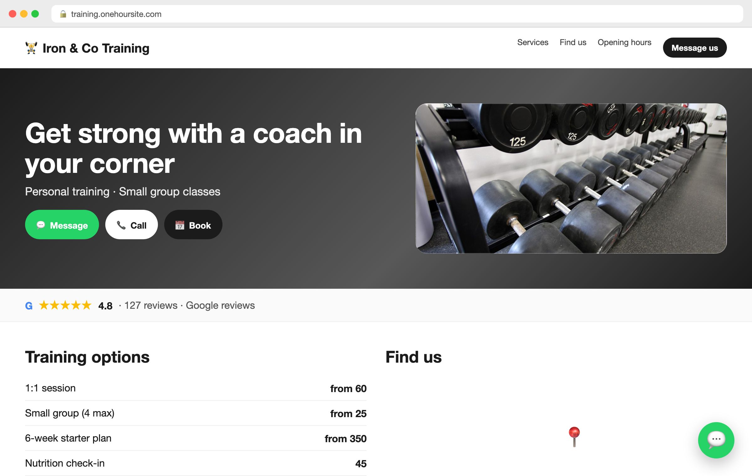 Gym / personal trainer