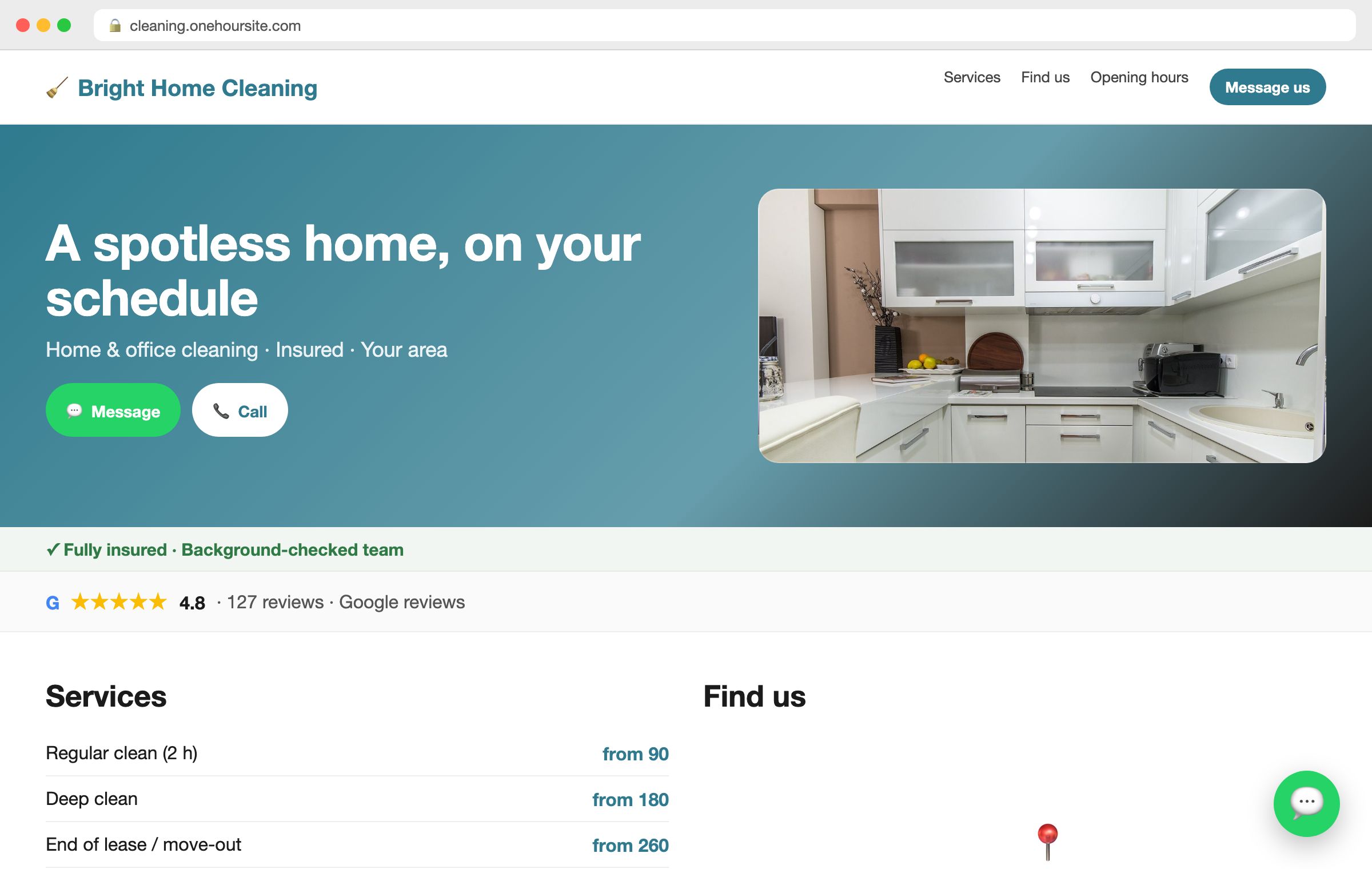 Cleaning services